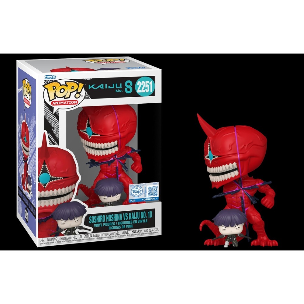 Funko Pop #2258 Soshiro Hoshina vs Kaiju No. 8 Chalice Collectibles Exclusive‎